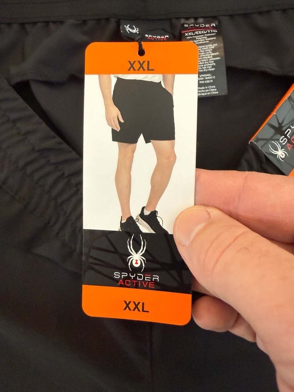 Spyder Active Men's 7" Performance Shorts - Black - New With Tags, Size XXL - Picture 5 of 7